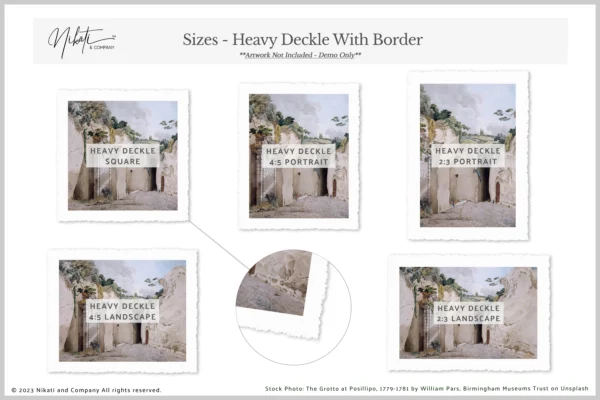 Deckle Edge (Torn Paper) Print Mockup Kit - Image 6