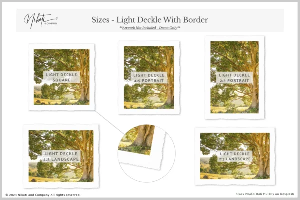 Deckle Edge (Torn Paper) Print Mockup Kit - Image 5