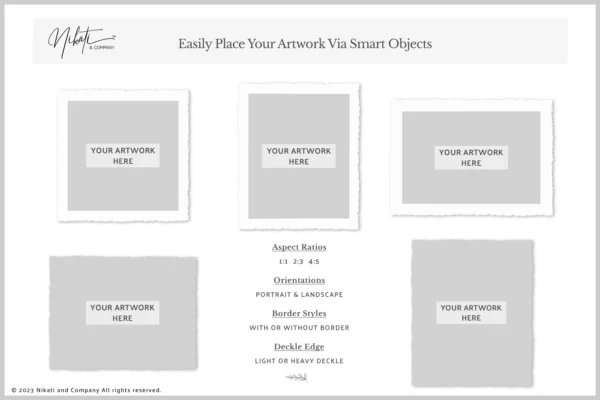 Deckle Edge (Torn Paper) Print Mockup Kit - Image 2