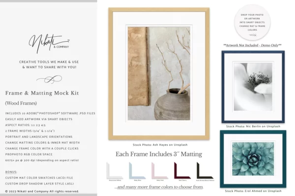 Wood Frame Mockup Kit